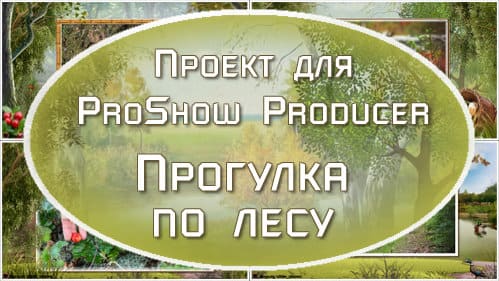 Прогулка по лесу |Бесплатный проект для ProShow Producer
