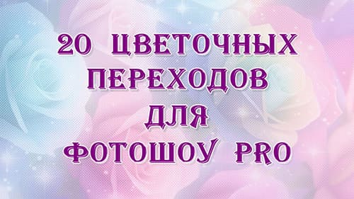 20 Цветочных переходов | ФотоШОУ PRO